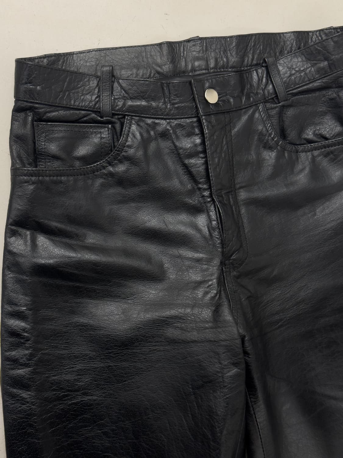 EEZAN  레더 팬츠 상품이미지4