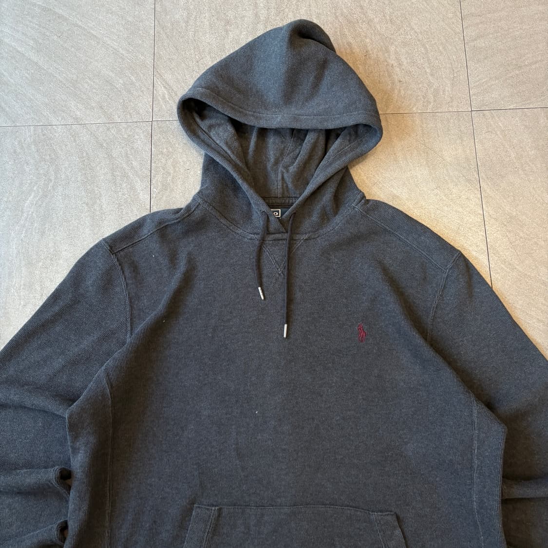 폴로 국내 정품 그레이 후드 상품이미지3