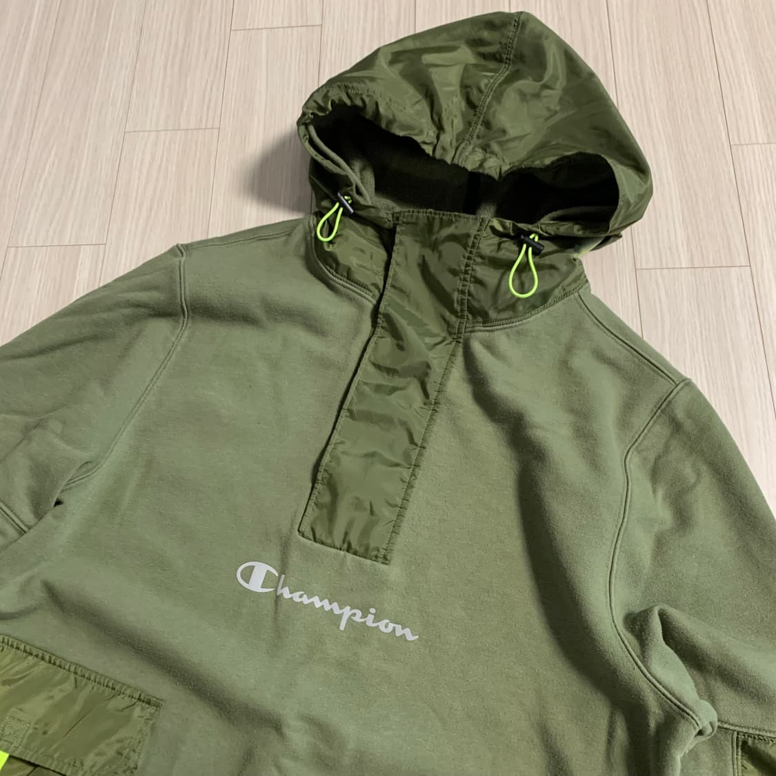 챔피온 나일론배색 후드티 XL 상품이미지3