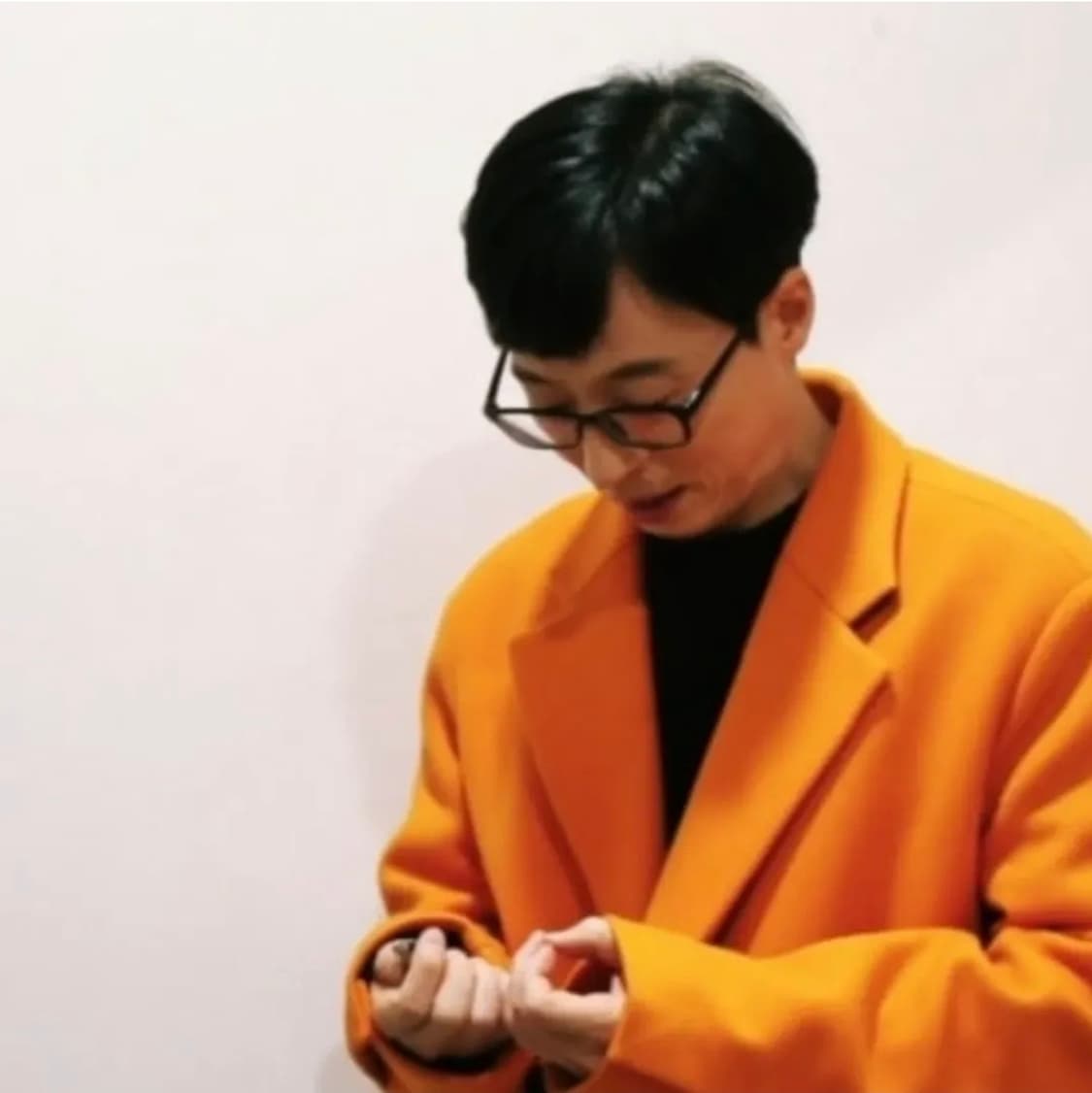 시스템 옴므 포인트 커프스 캐시미어 블렌드 코트 오렌지 L 상품이미지6