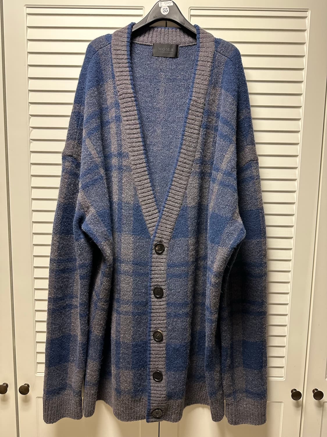 모마디자인 체크 가디건 상품이미지1