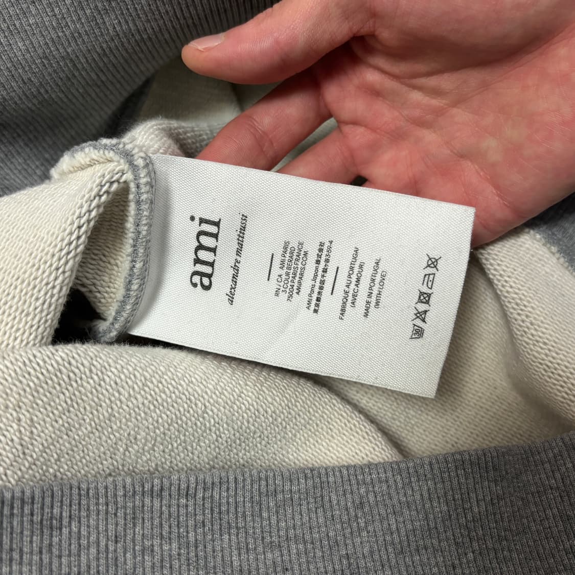 [M] 아미 파리스 프랑스 맨투맨 극미중고 상품이미지4