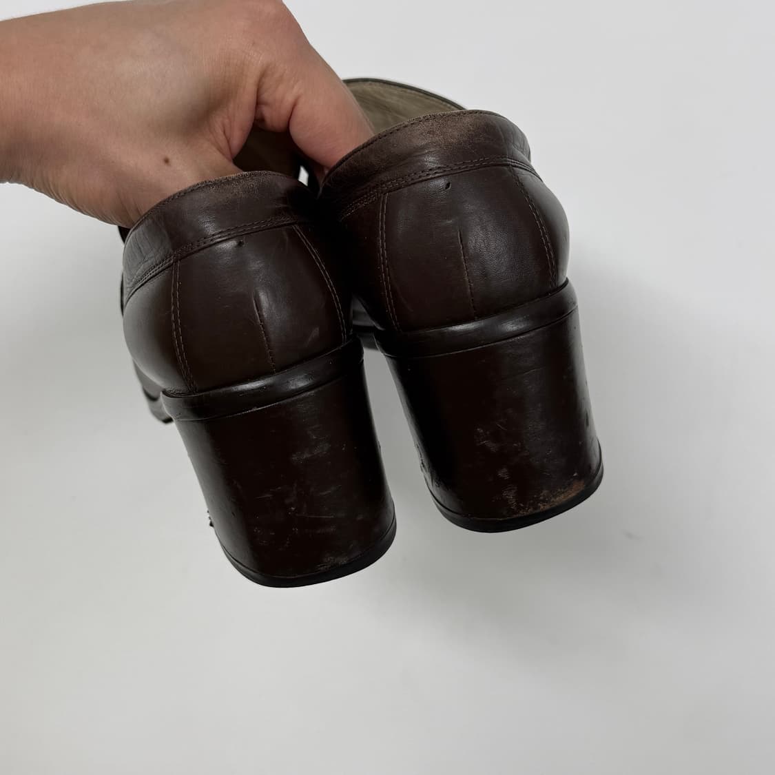 90s Margaret Howell mid heel loafers 상품이미지6