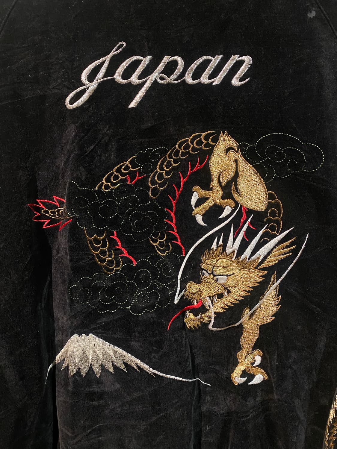 일본 빈티지 스카잔 벨벳 점퍼 상품이미지8