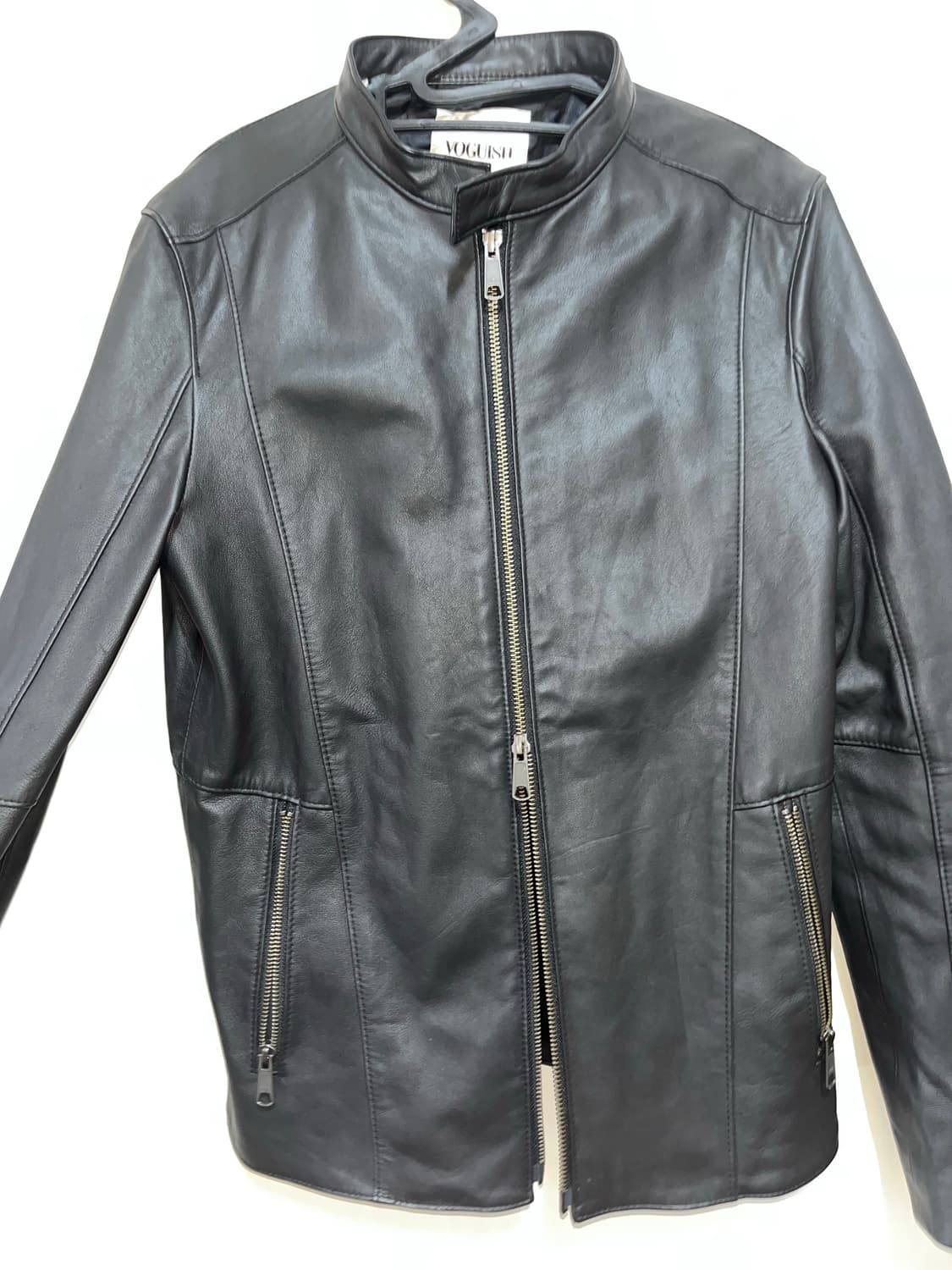 Voguish 투웨이 레더 자켓 상품이미지1