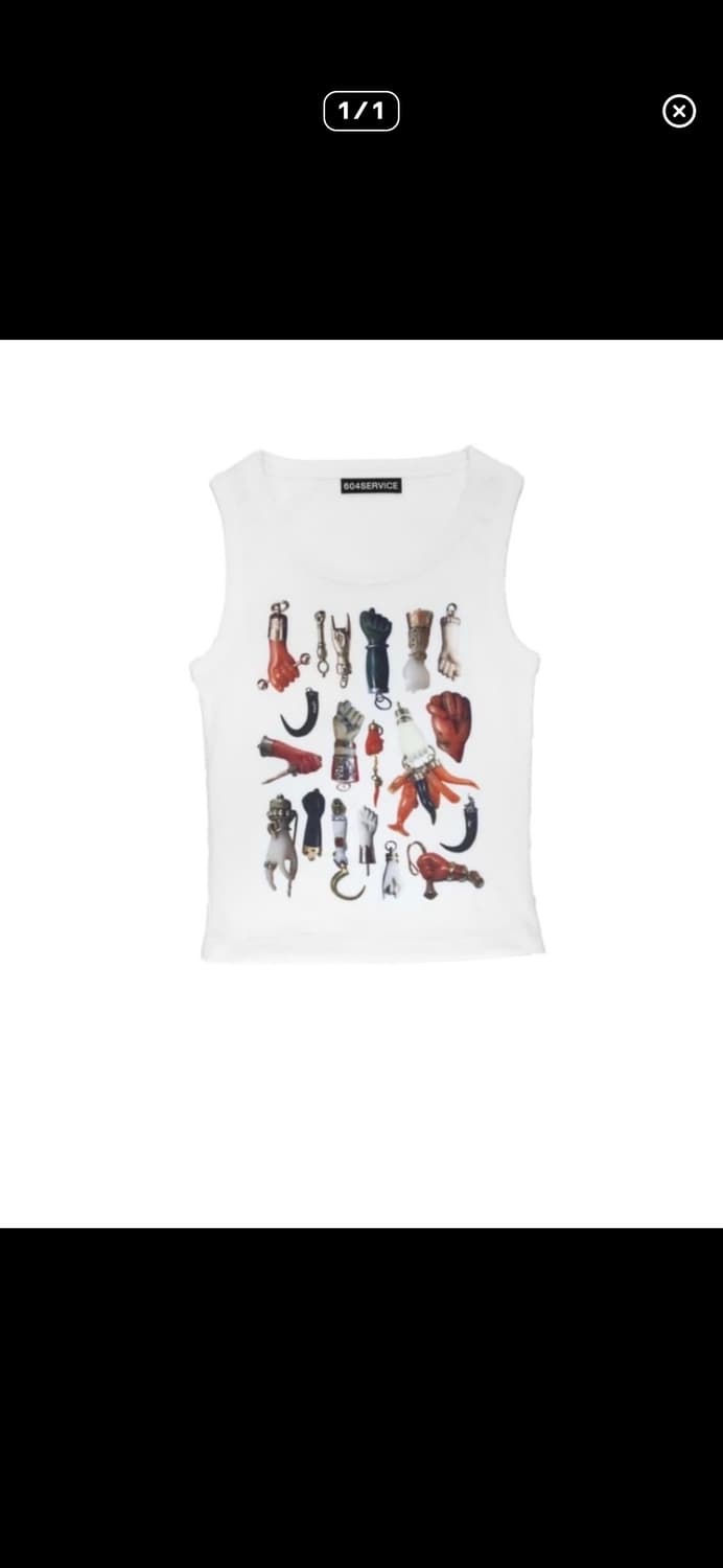 새거  Figa sleeveless top in white 나시  상품이미지1