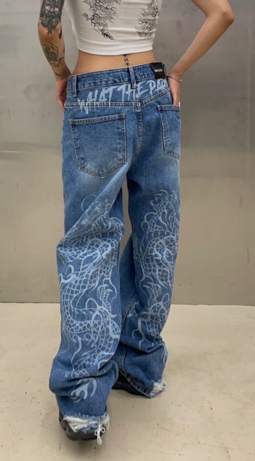 What the party dragon denim 상품이미지4