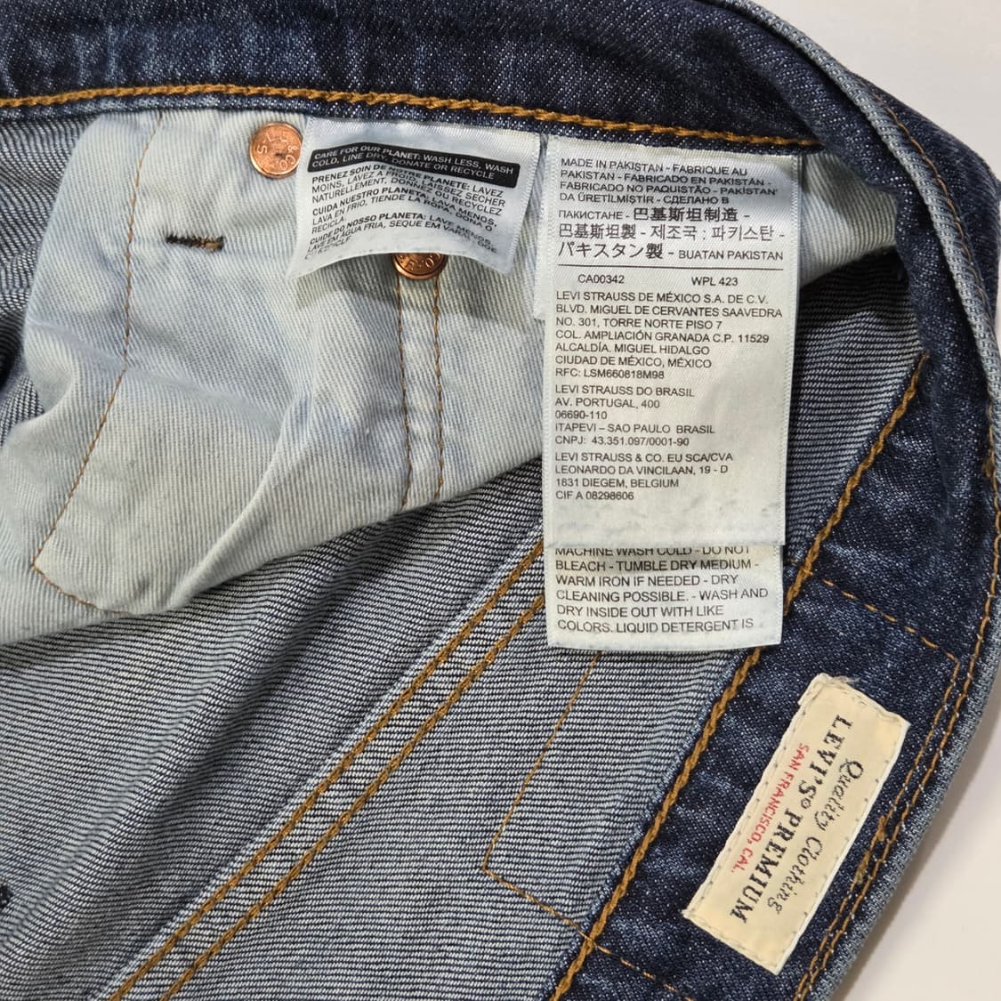 리바이스 502 프리미엄 중청 스판 데님팬츠 32/32  상품이미지6