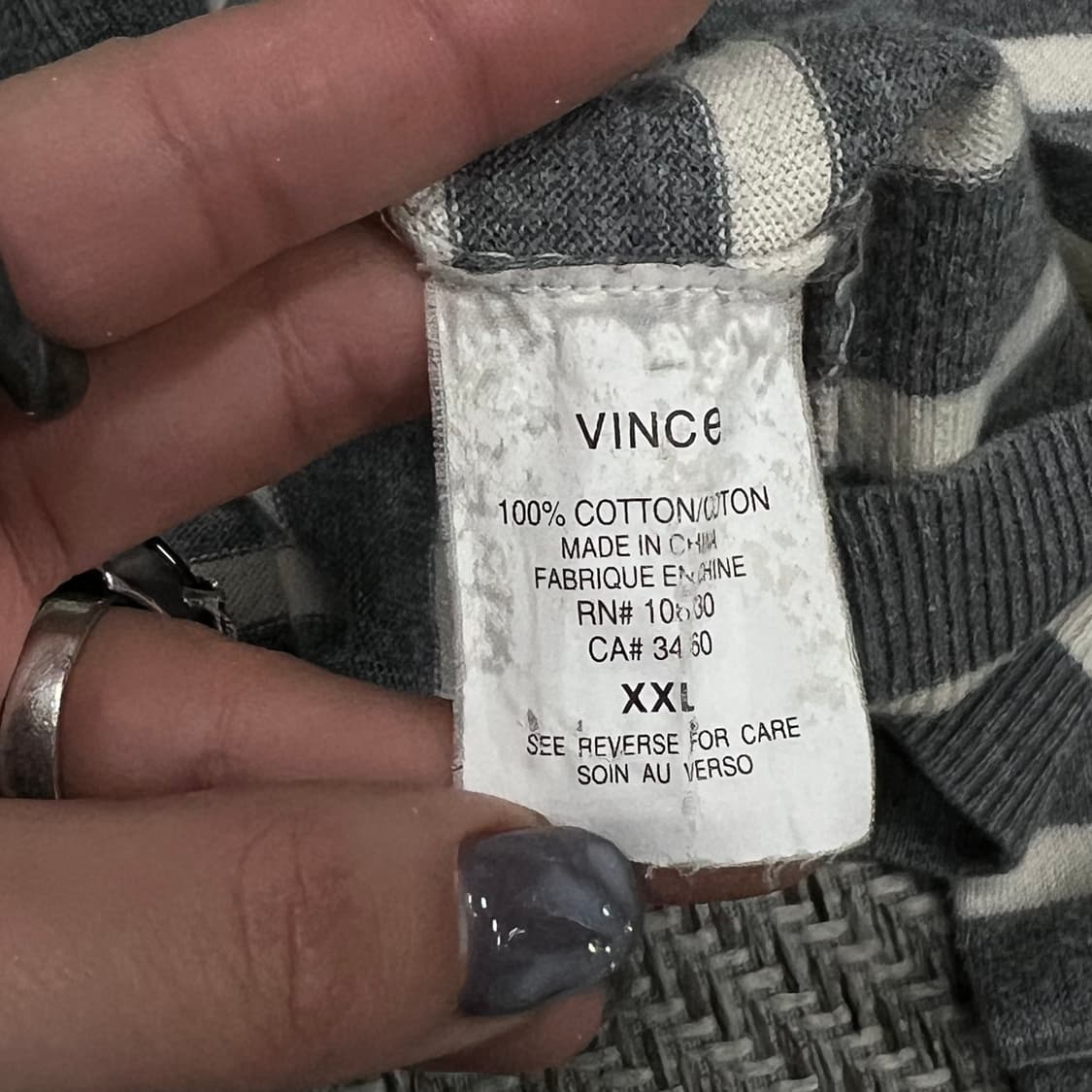 빈스 스트라이프 롱슬리브 v0877 상품이미지7