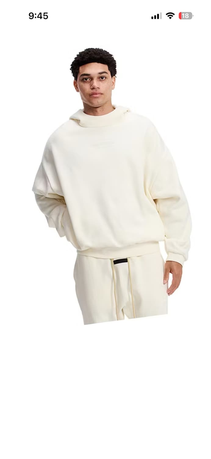 에센셜 fear of god 아이보리색 후드티 상품이미지4