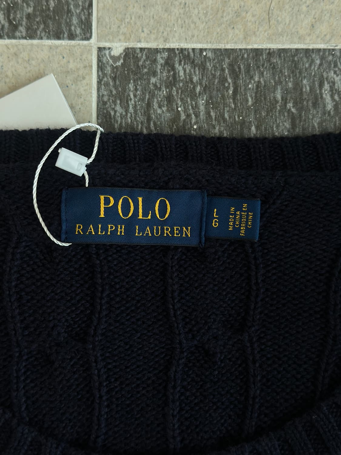 폴로 랄프로렌 네이비 케이블 니트  상품이미지5