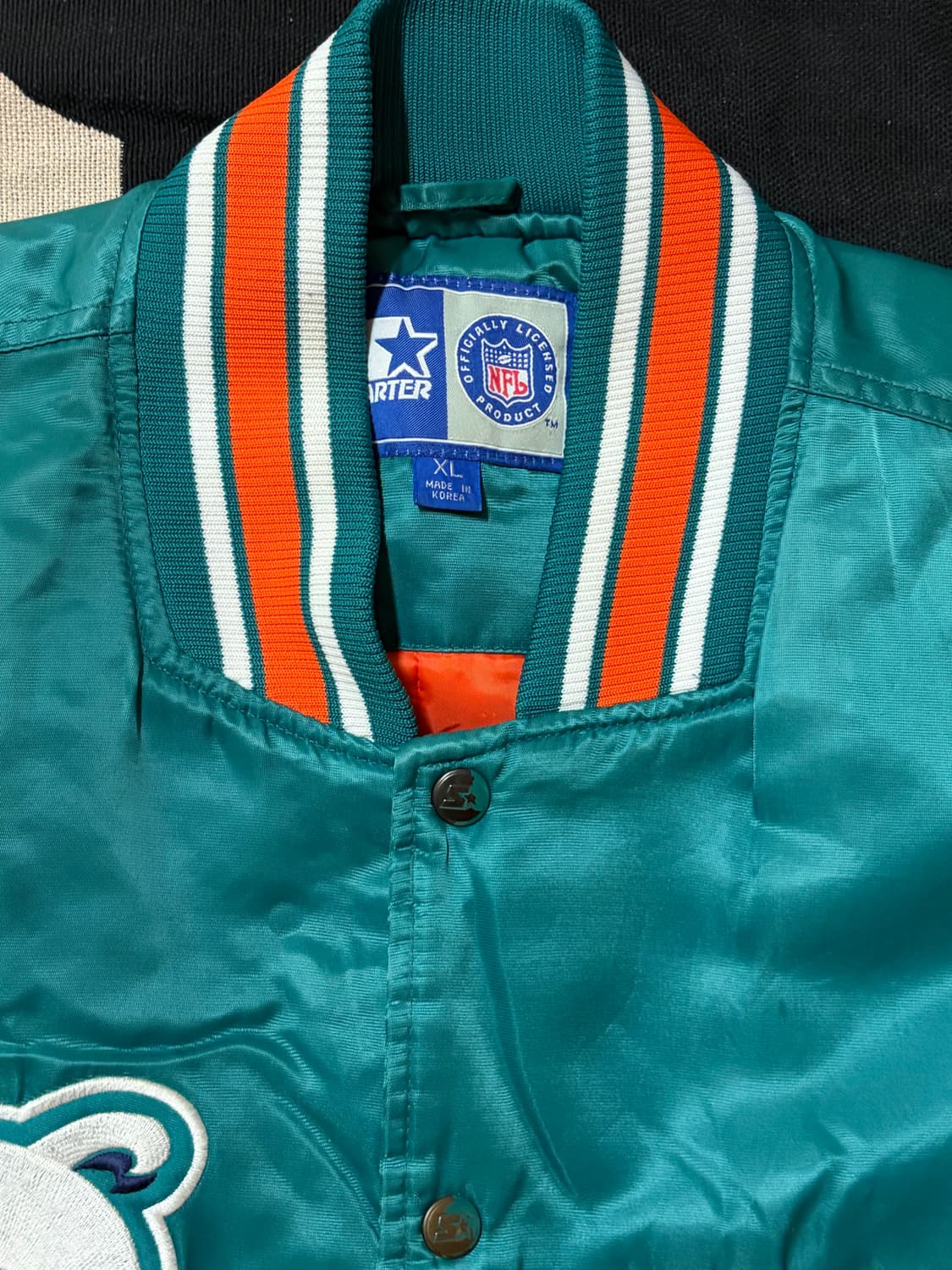 스타터 NFL 마이애미 돌핀스 사틴 자켓(105) 상품이미지2