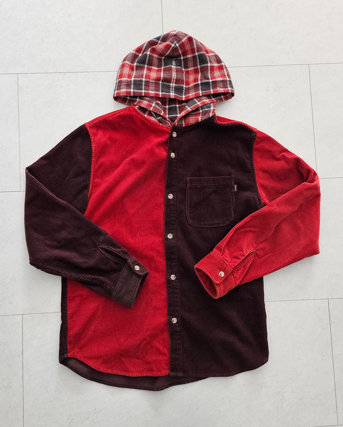 슈프림 supreme 코듀로이 후드셔츠 상품이미지1