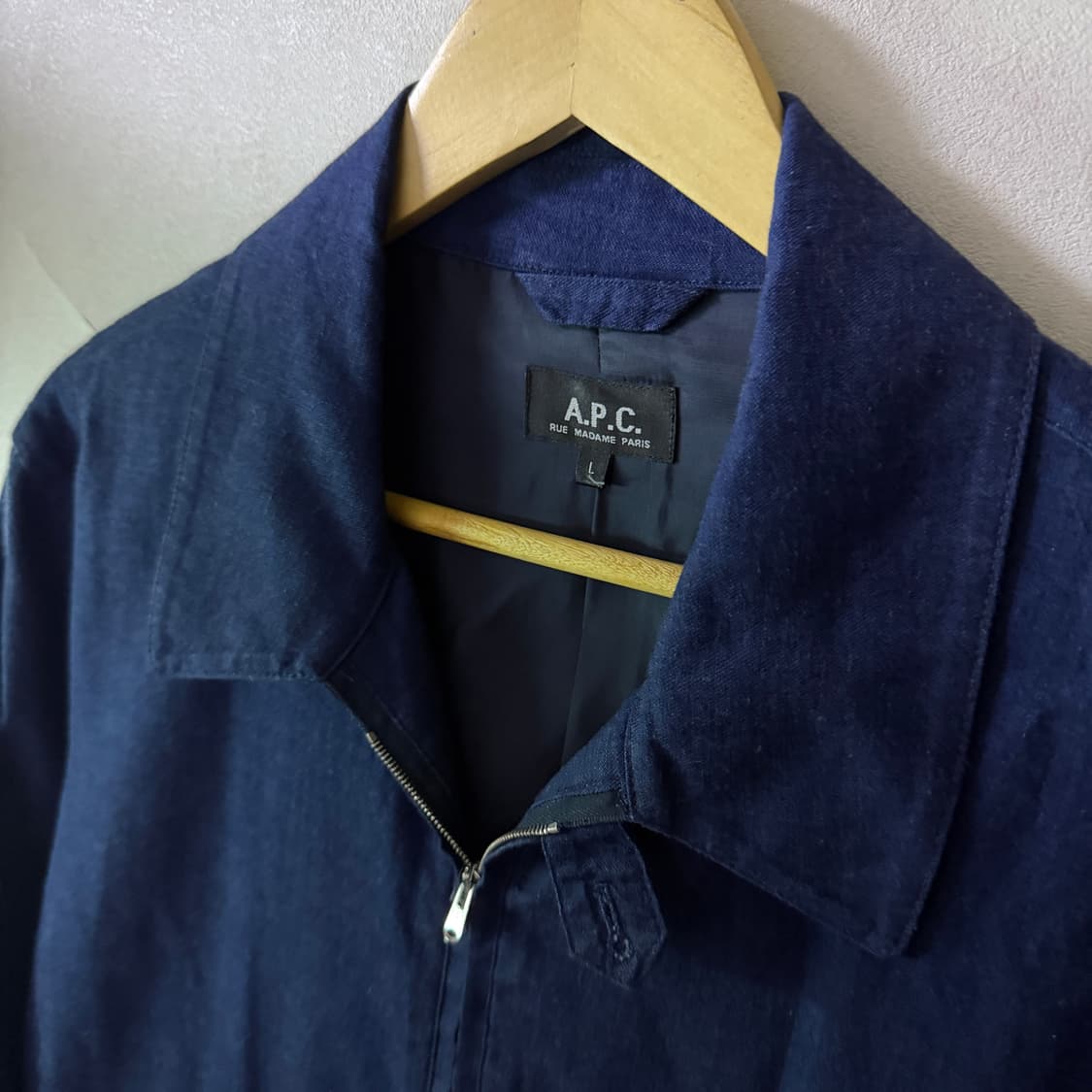 A.P.C 아페쎄 데님 MA-1 블루종 L(100) 상품이미지8