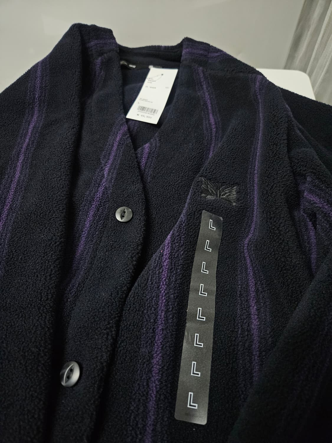 유니클로 니들스 콜라보 후리스 가디건 블랙 [L]   상품이미지1