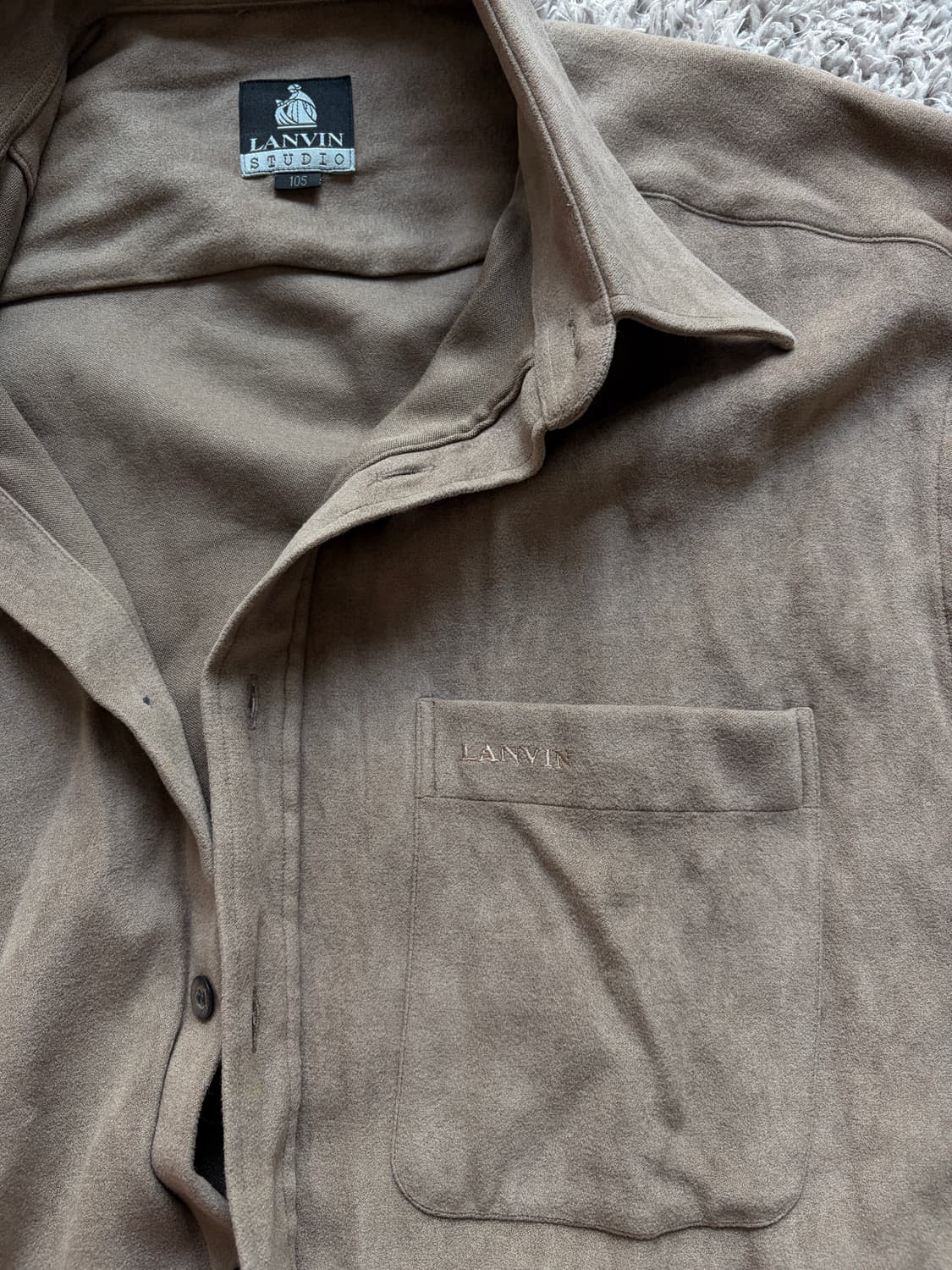 랑방 울셔츠 (스웨이드느낌남) 105 상품이미지4