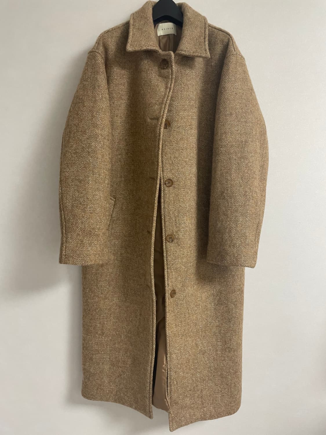 모이블레 카멜 롱 코트 스키니피그 미뉴에트 상품이미지3