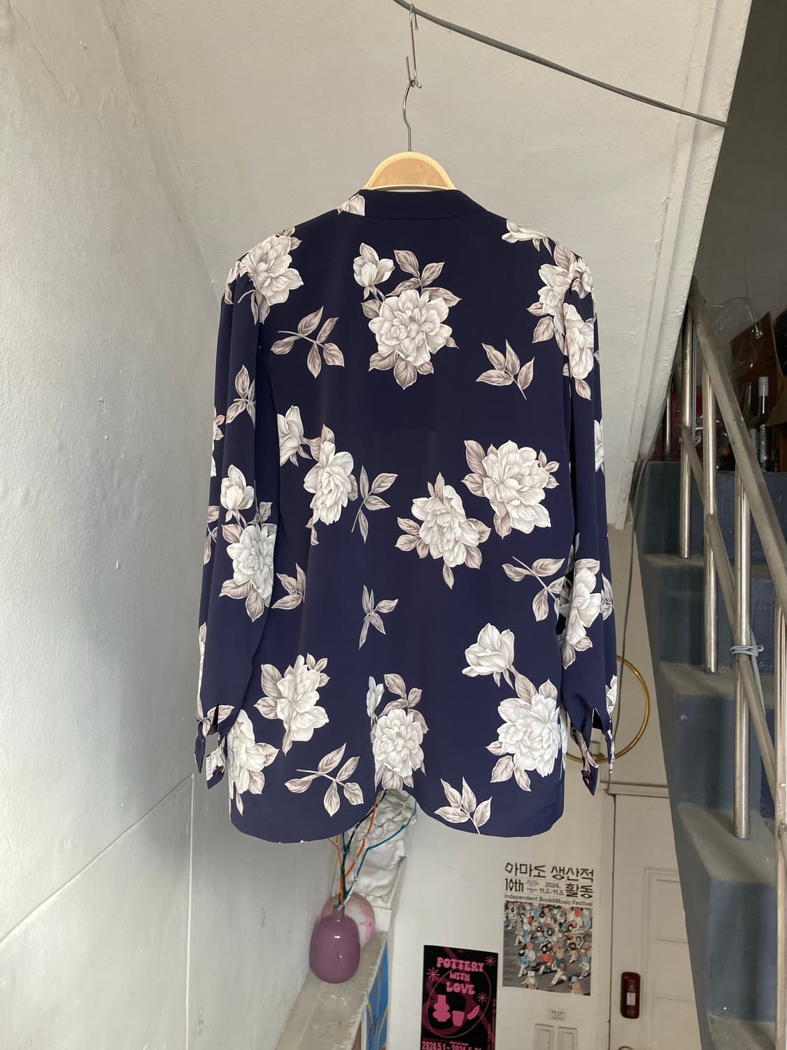 플라워 오버핏 레트로 자켓 상품이미지5