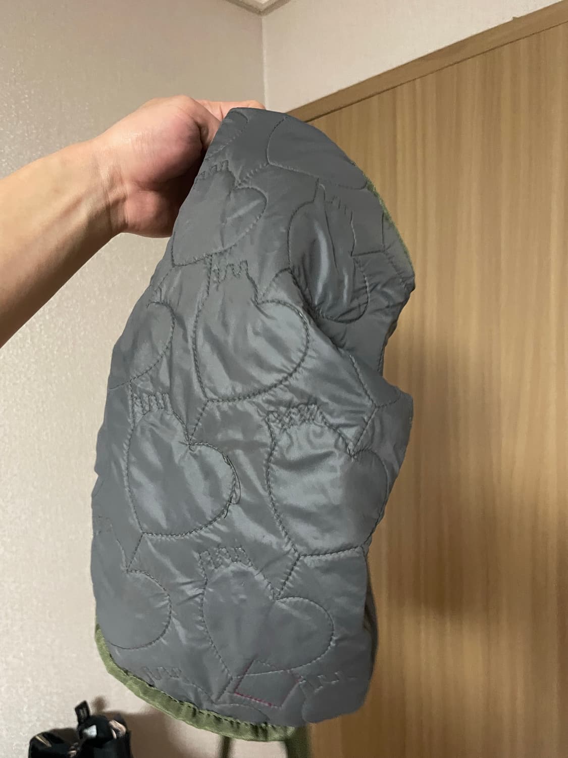 휴먼메이드 가방(퀼팅 본삭) 올리브 드랩 컬러 상품이미지6