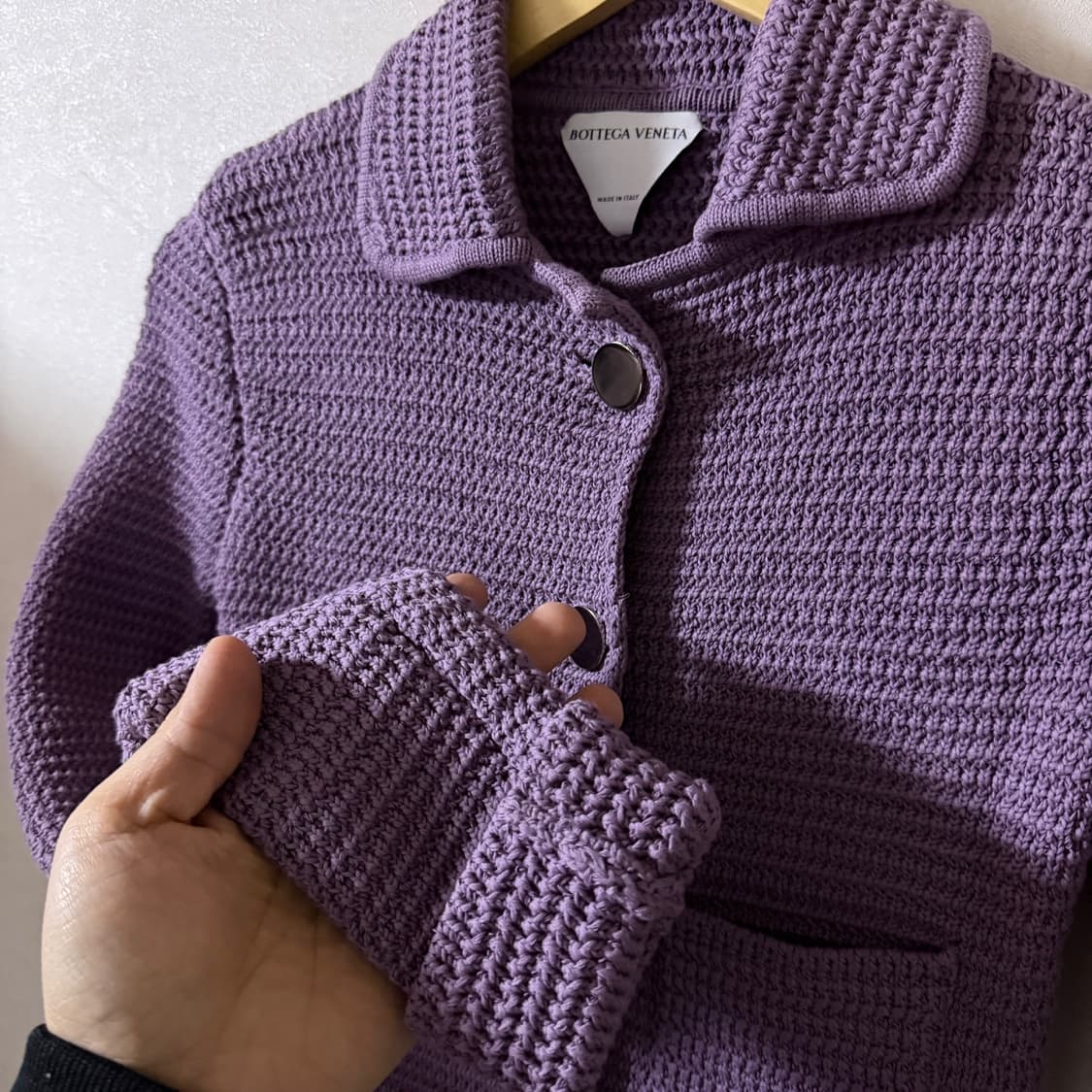  보테가베네타 크로셰 코튼 혼방 SS21 두툼 가디건 XXS (44) 상품이미지3