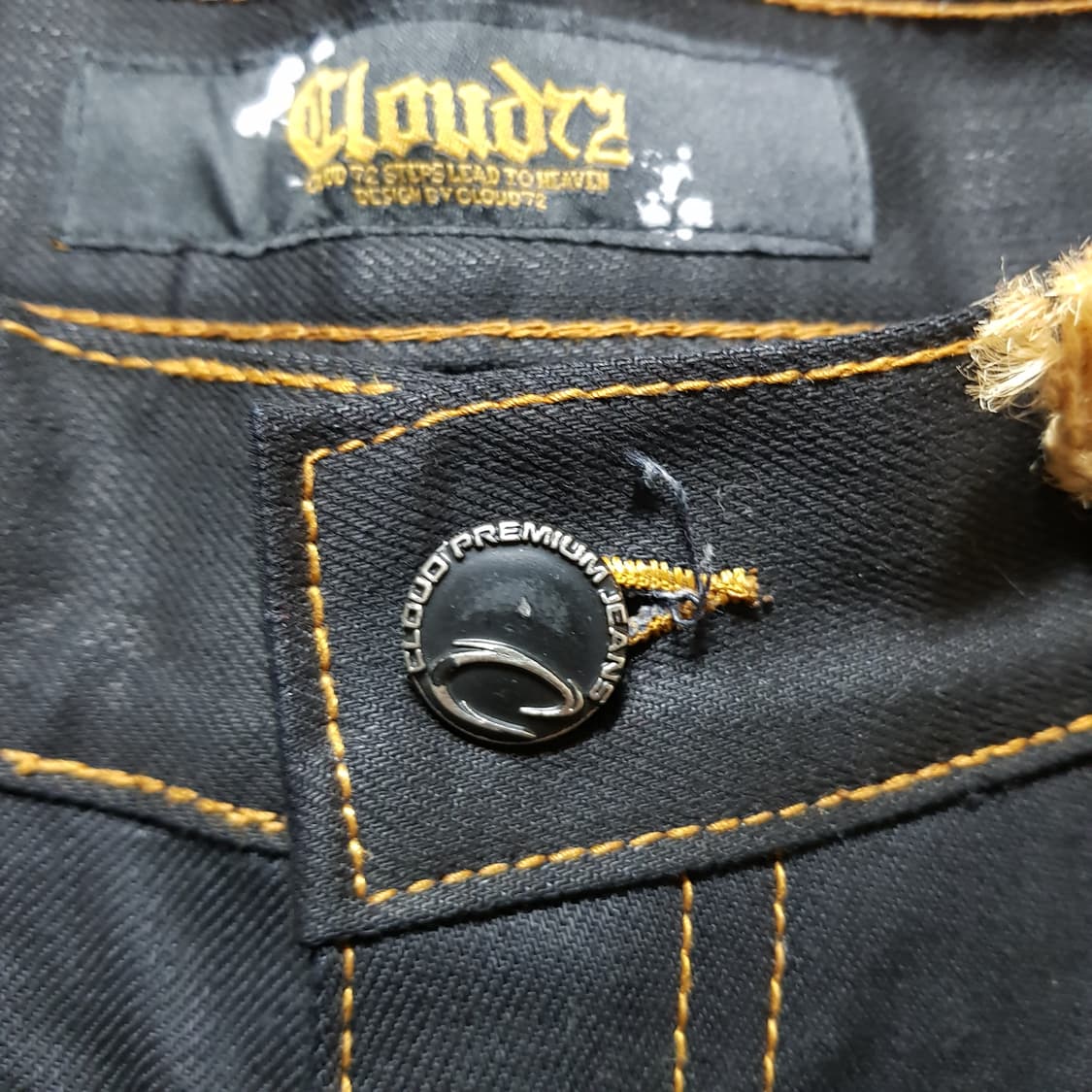 32 33/새옷/ 기사미 클러우드72 / 반코팅 왁스블랙진/ 2-414야 상품이미지5