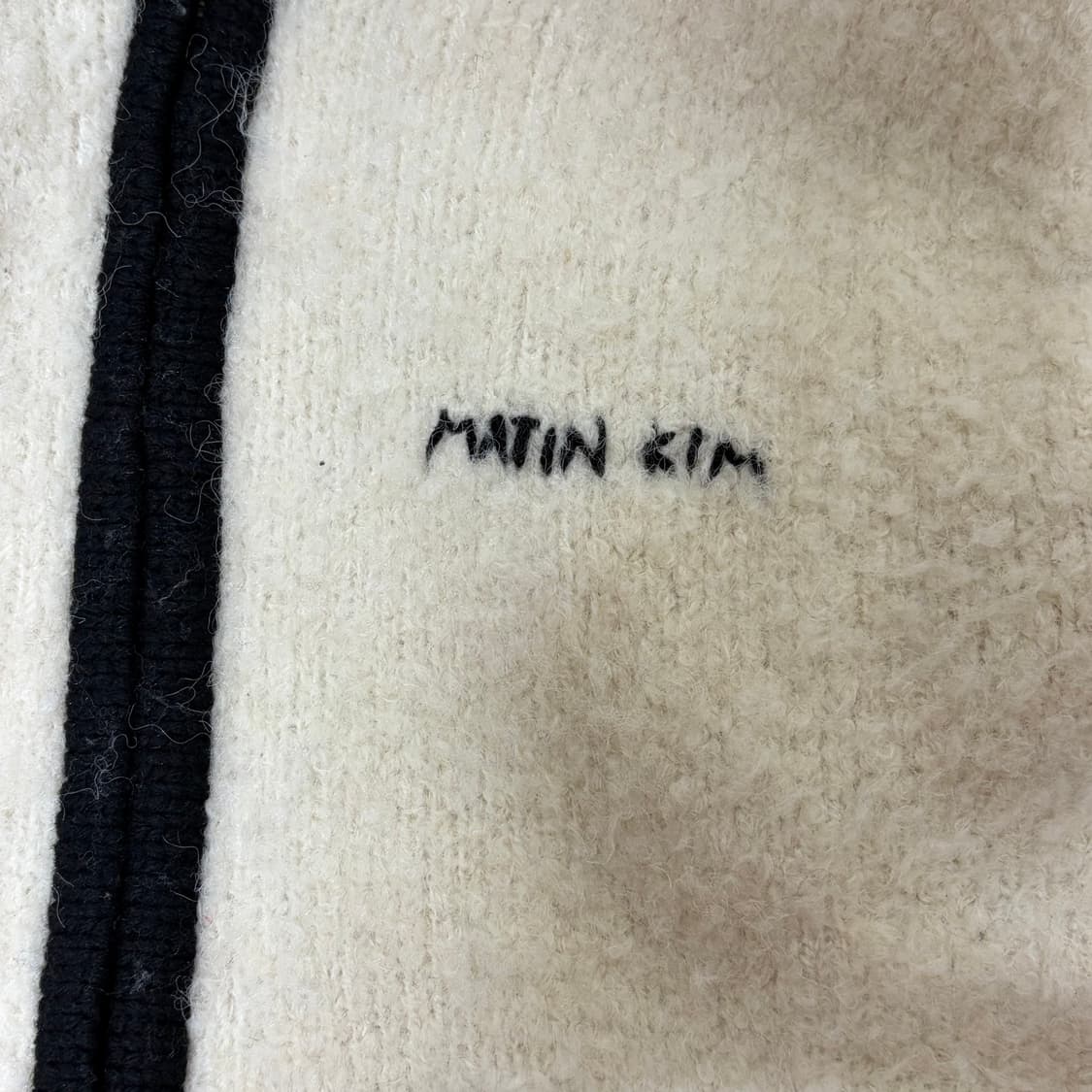 마뗑킴 라인 포인트 후드집업 아이보리 상품이미지4