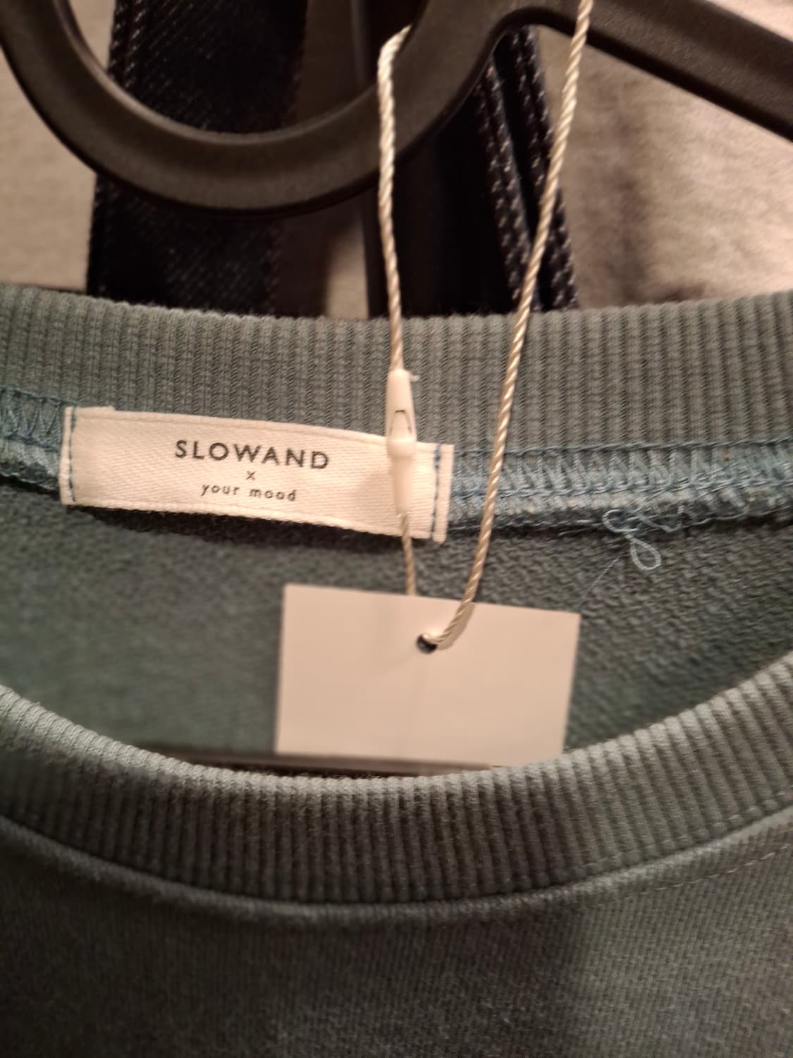 (마지막특가) 슬로우앤드 민트색 맨투맨 상품이미지2