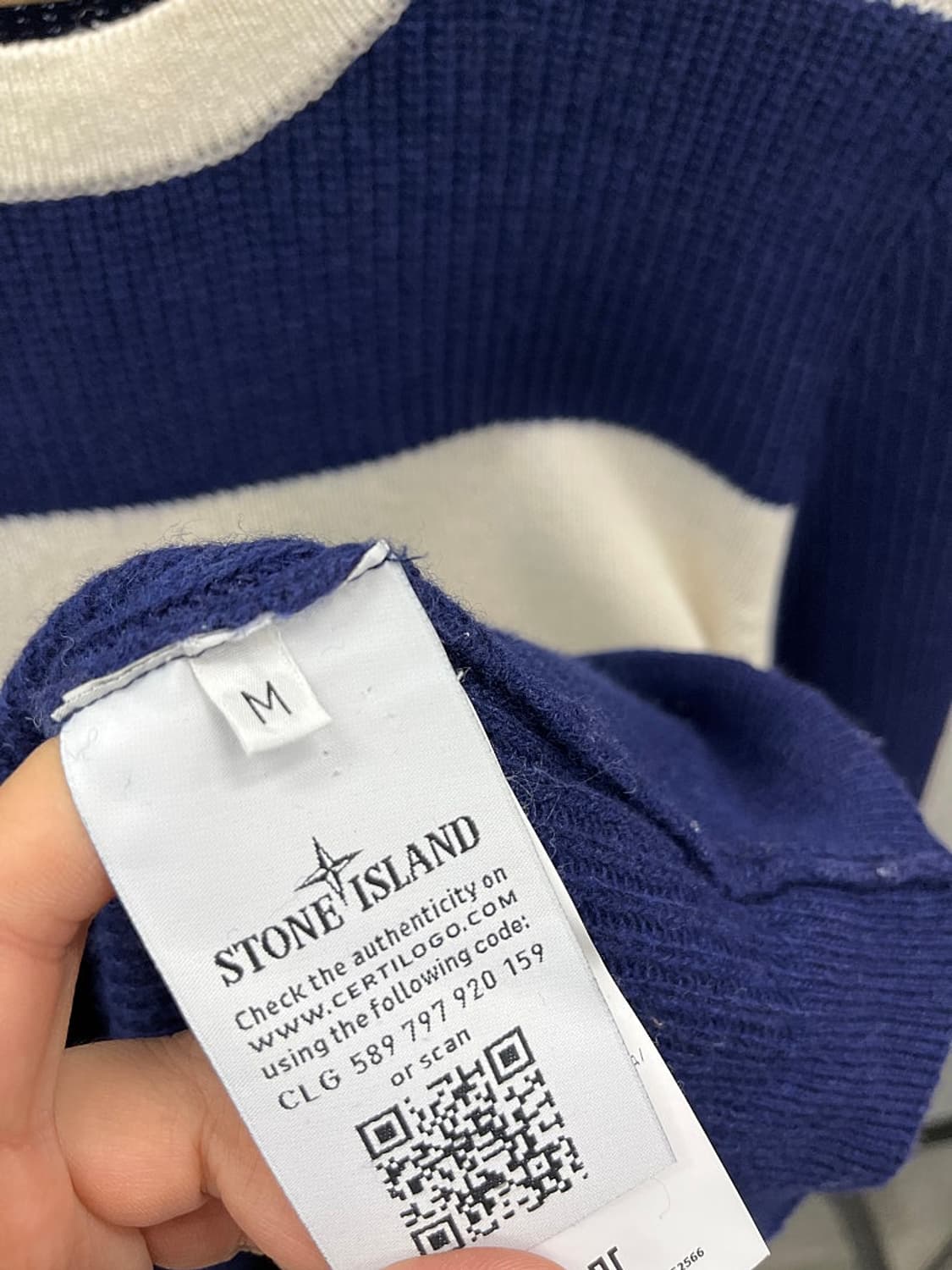 100) 스톤아일랜드 로고자수 니트  상품이미지4