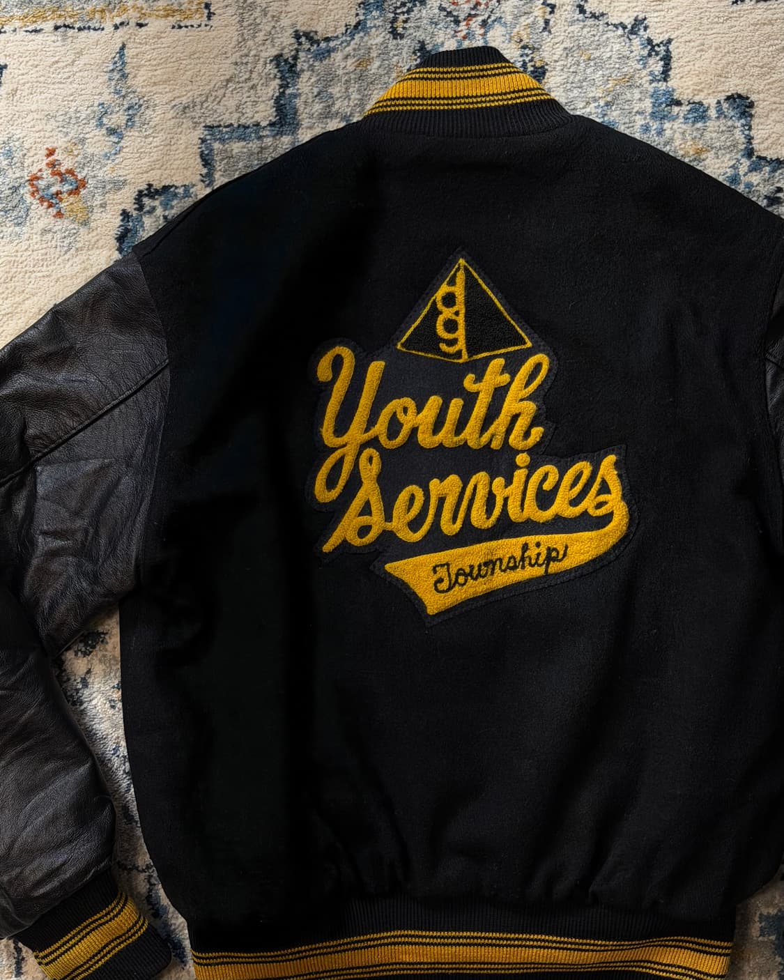 USA MADE 할로웨이 레더암 바시티자켓 상품이미지4