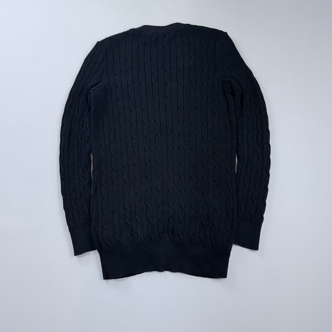 폴로 랄프로렌 블랙 케이블 니트 가디건 qr인증정품 상품이미지7