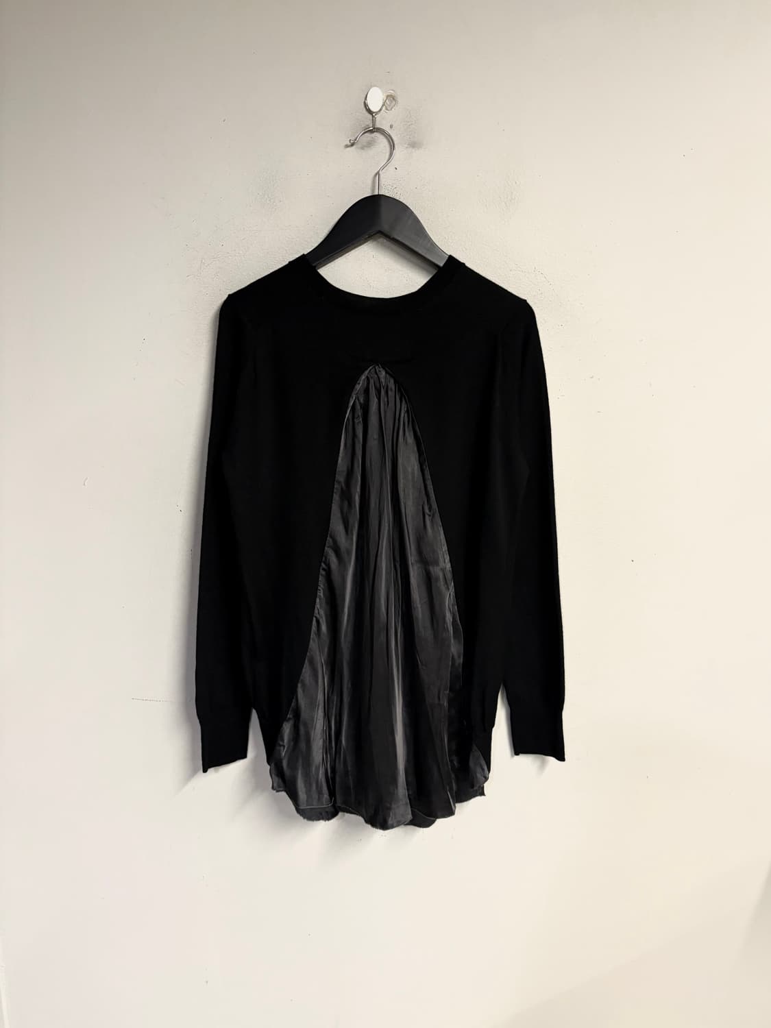 SACAI LUCK back pleats cardigan black 2  상품이미지4