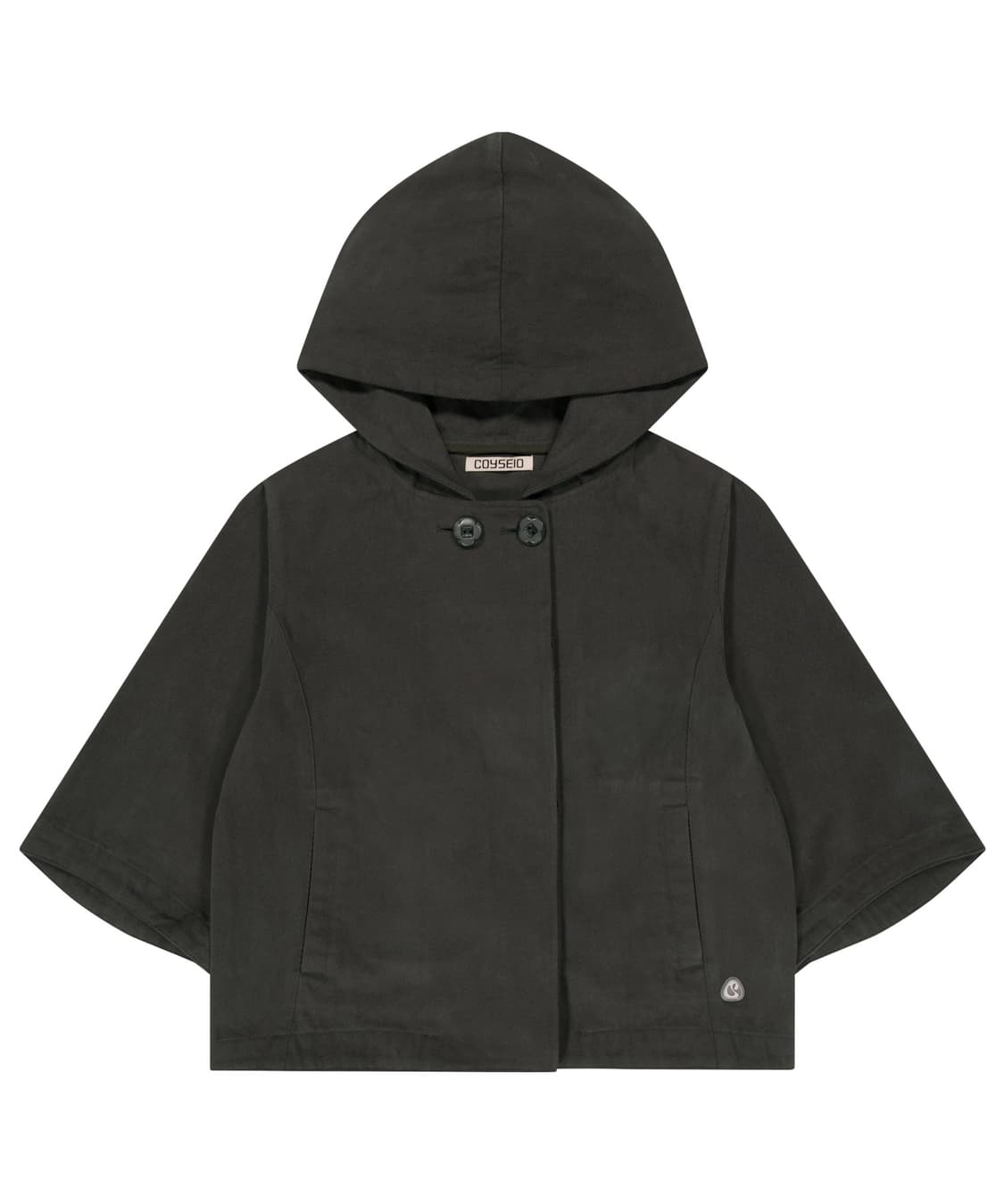 COYSEIO HOODED CAPRI JACKET CHARCOAL 상품이미지1