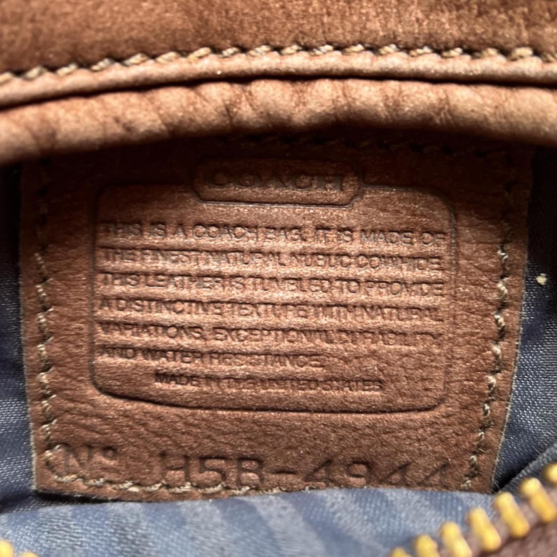 OLD COACH NUBUCK SLING BAG BROWN [USA MADE] 상품이미지8