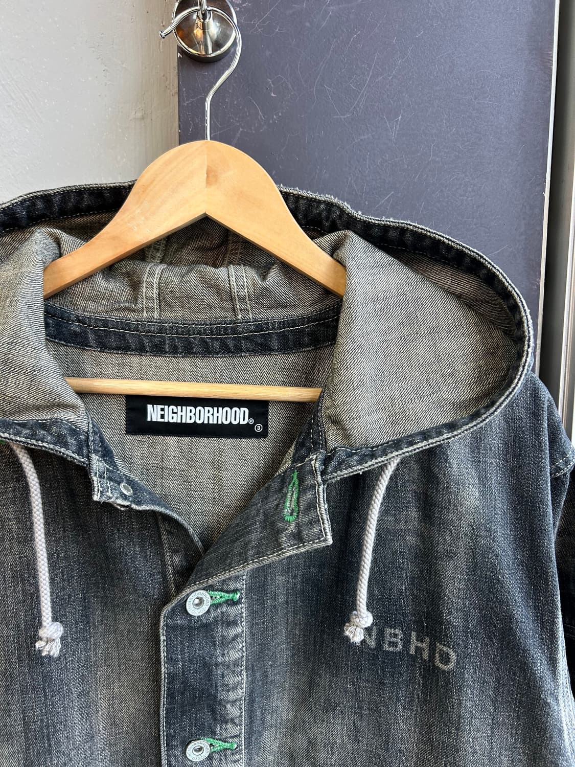 M/ 네이버후드 워시드 후디 청자켓 상품이미지5