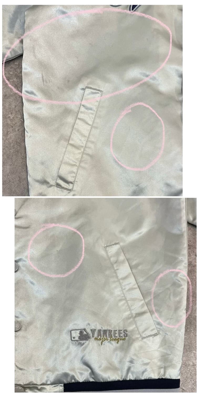 엠엘비 양키스 스타디움 바시티 자켓 실버 100 #csz3962  상품이미지6