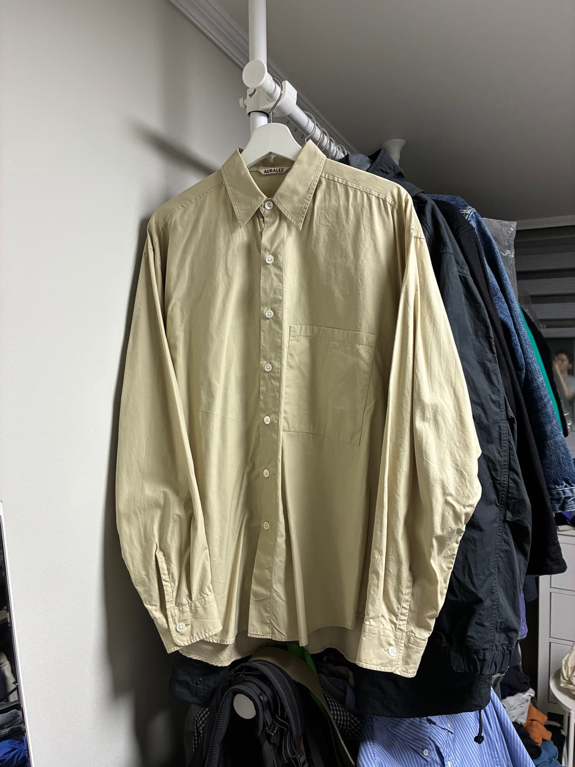 오라리 셔츠 라이트 베이지 4사이즈 상품이미지1