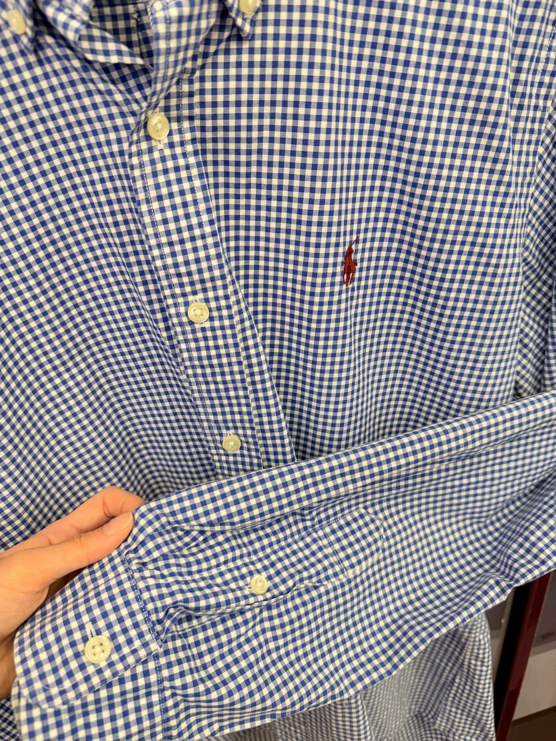 폴로 랄프로렌 클래식핏 체크 셔츠 상품이미지5