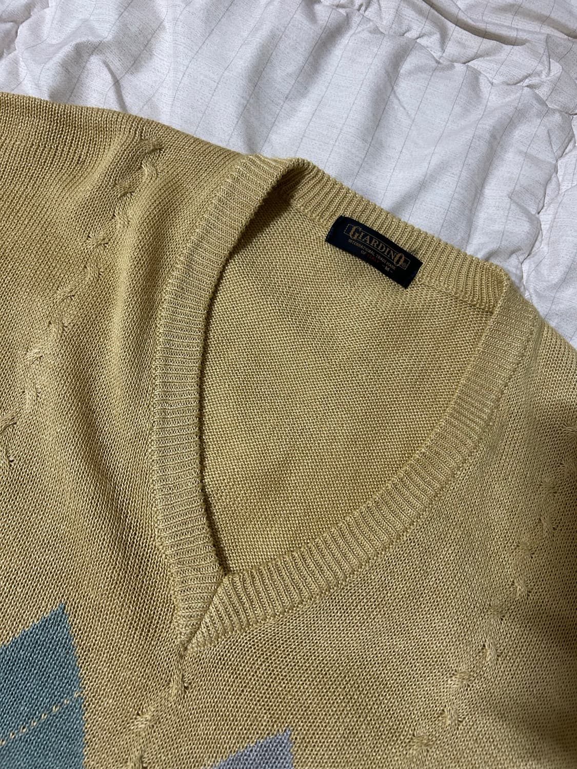 일본빈티지 아가일 니트 상품이미지5