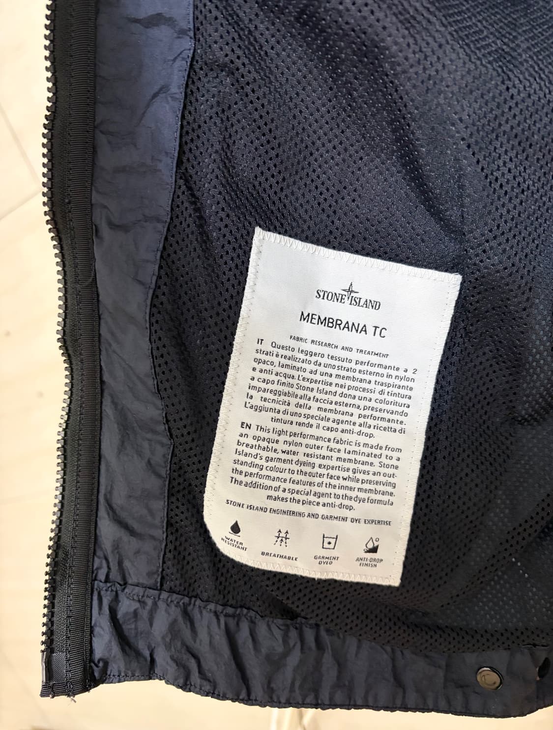스톤아일랜드 정품 멤브라나 바람막이 상품이미지7