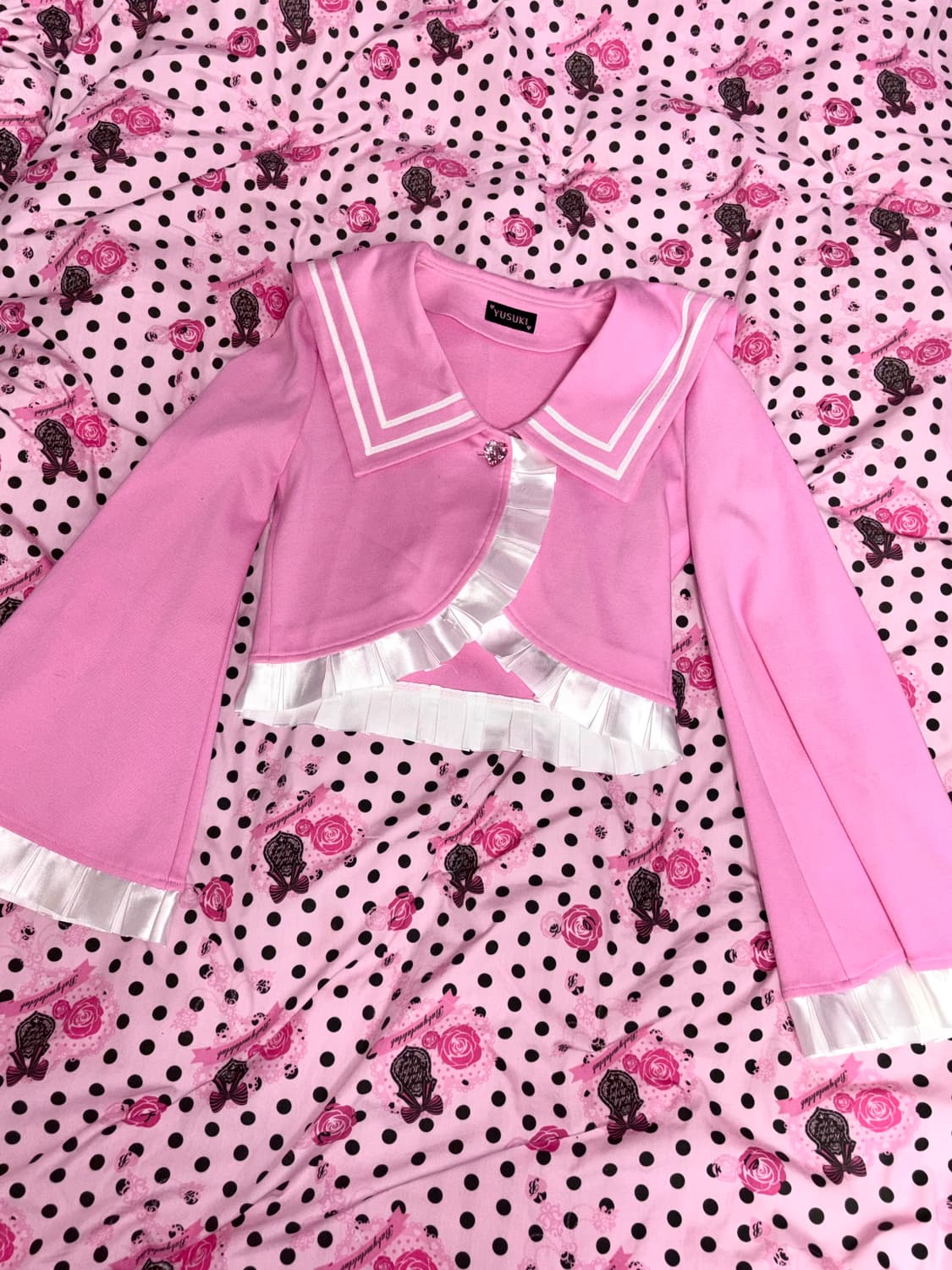 Yusuki 세일러 자켓 핑크 상품이미지1