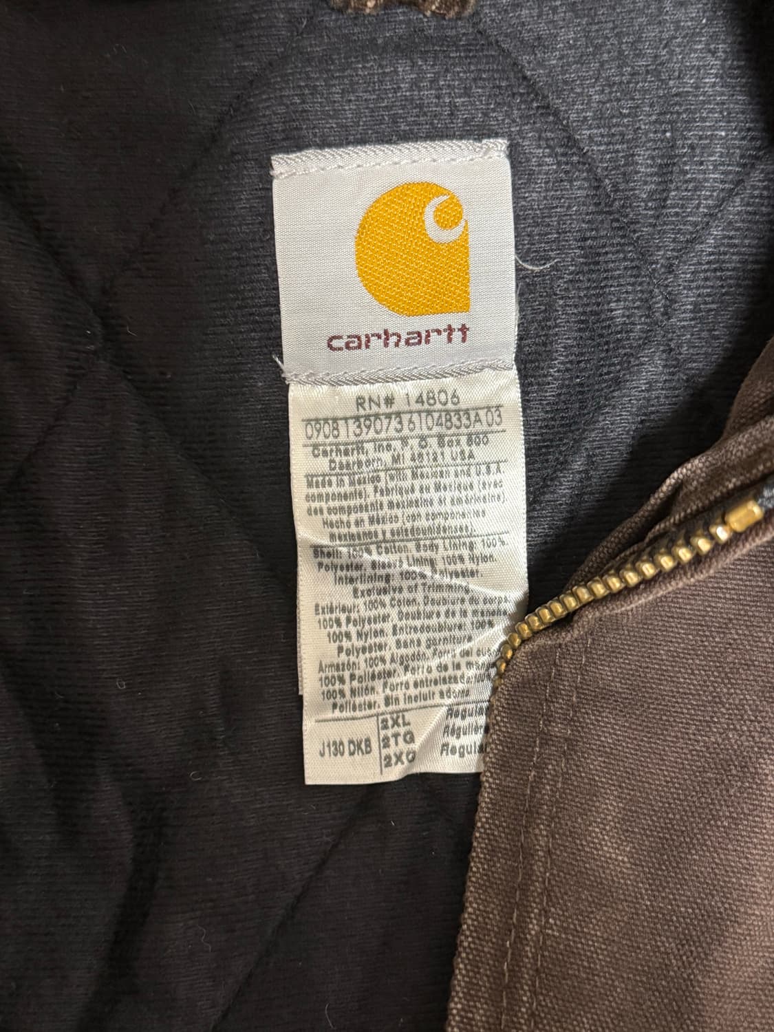 칼하트 J130 DKB XXL 상품이미지4