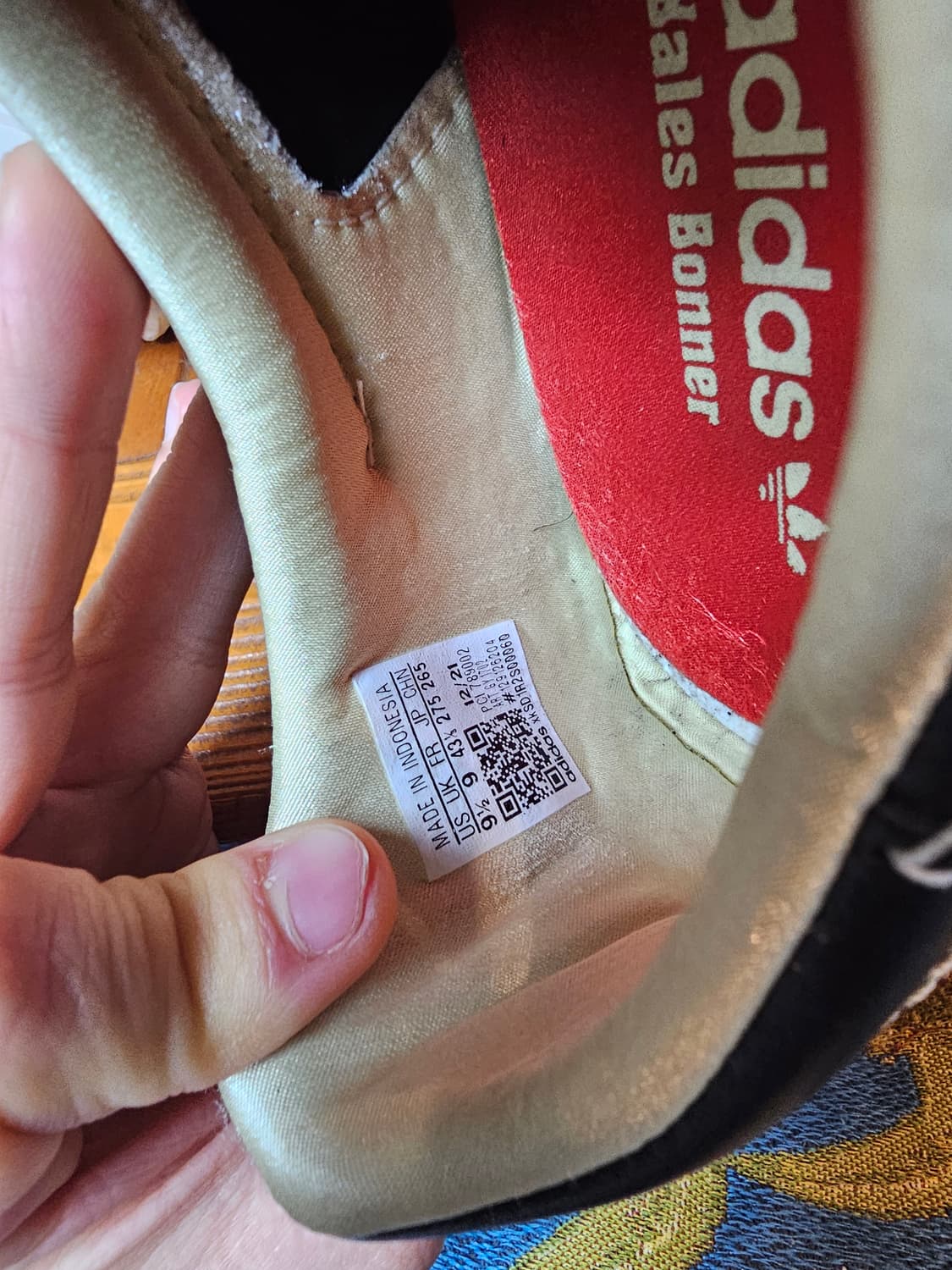 콜라보 아디다스 웨일즈 보너 스니커즈 275mm 팔아요 상품이미지6