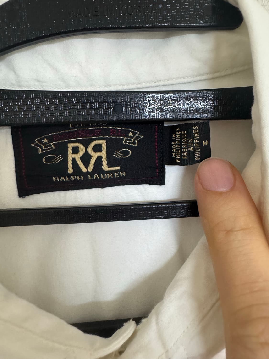 M RRL 더블알엘 웨스턴 셔츠 화이트 상품이미지2