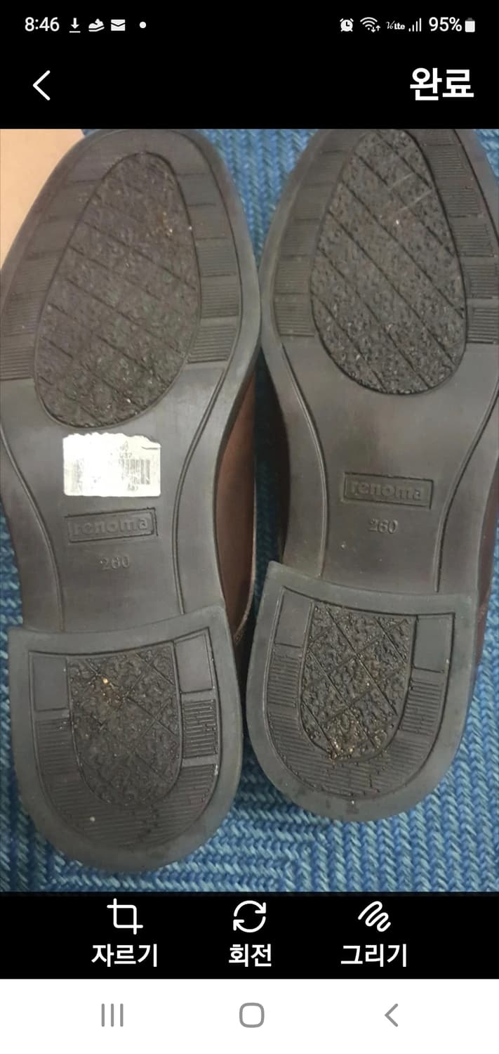 Renoma 레노마 남성 브라운 구두 260mm 상품이미지5