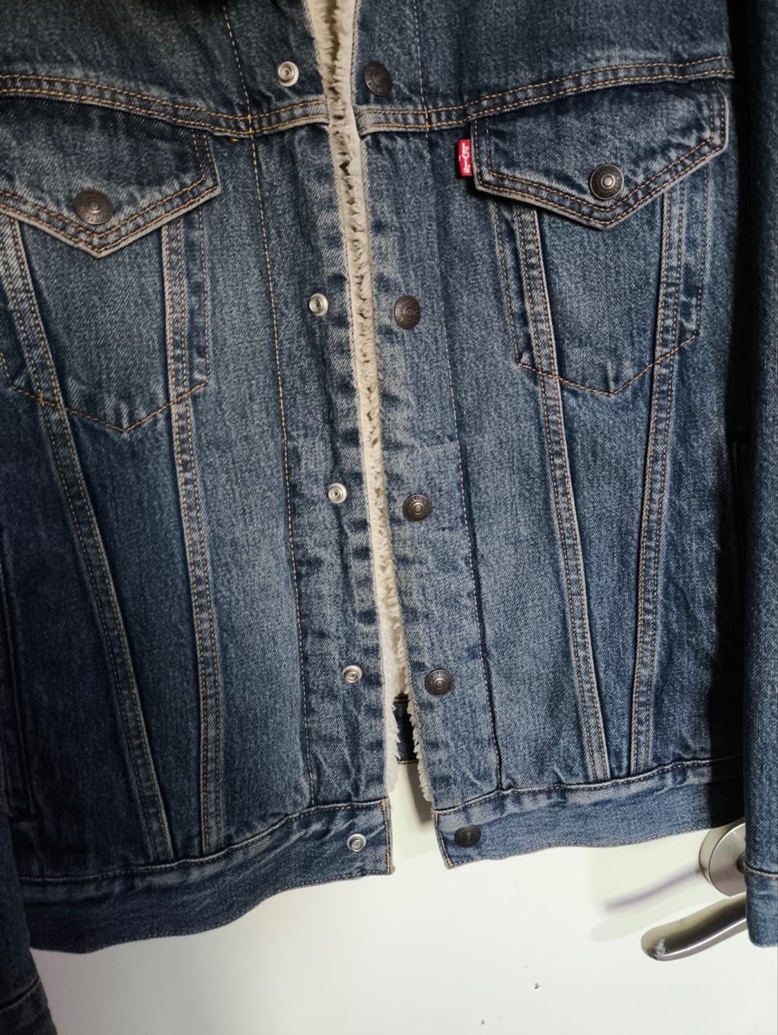 90 리바이스 양털 쉐르파 데님자켓 상품이미지5