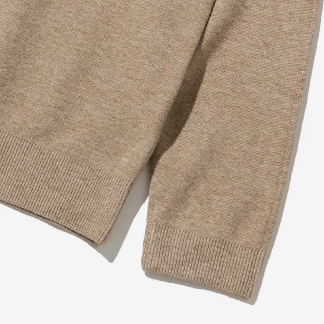 니티드/ 비스코스 워셔블 라운드 니트 베이지/ XL 상품이미지7
