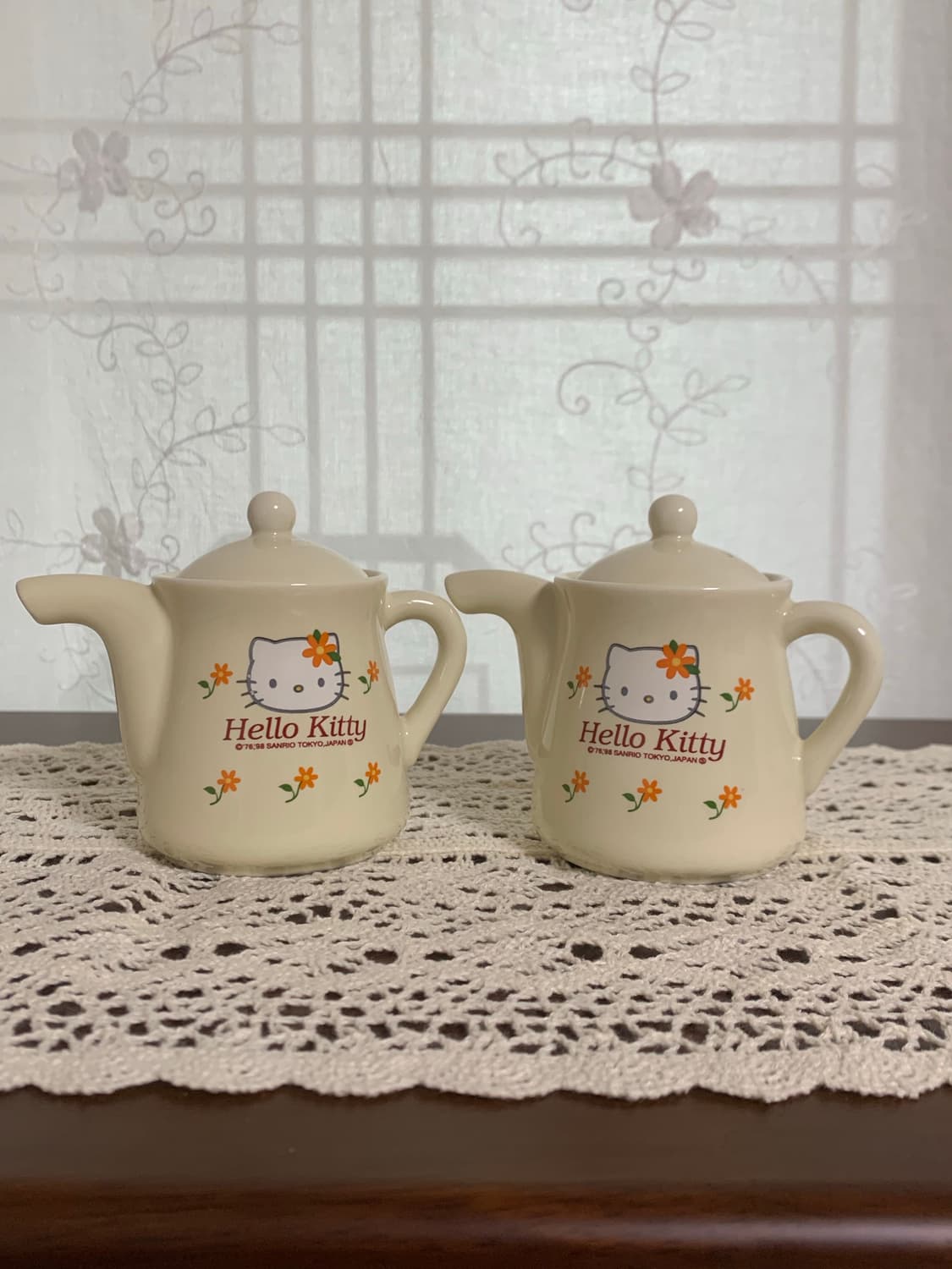 키티 고전키티 도자기 소스병 2개 세트 상품이미지1