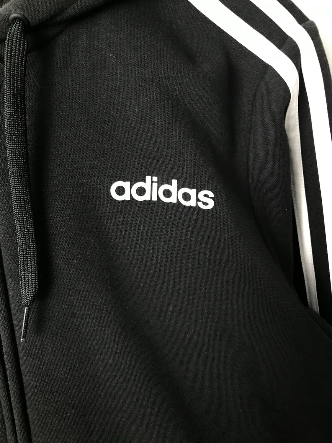 아디다스 사이드라인 블랙 후드집업 상품이미지4