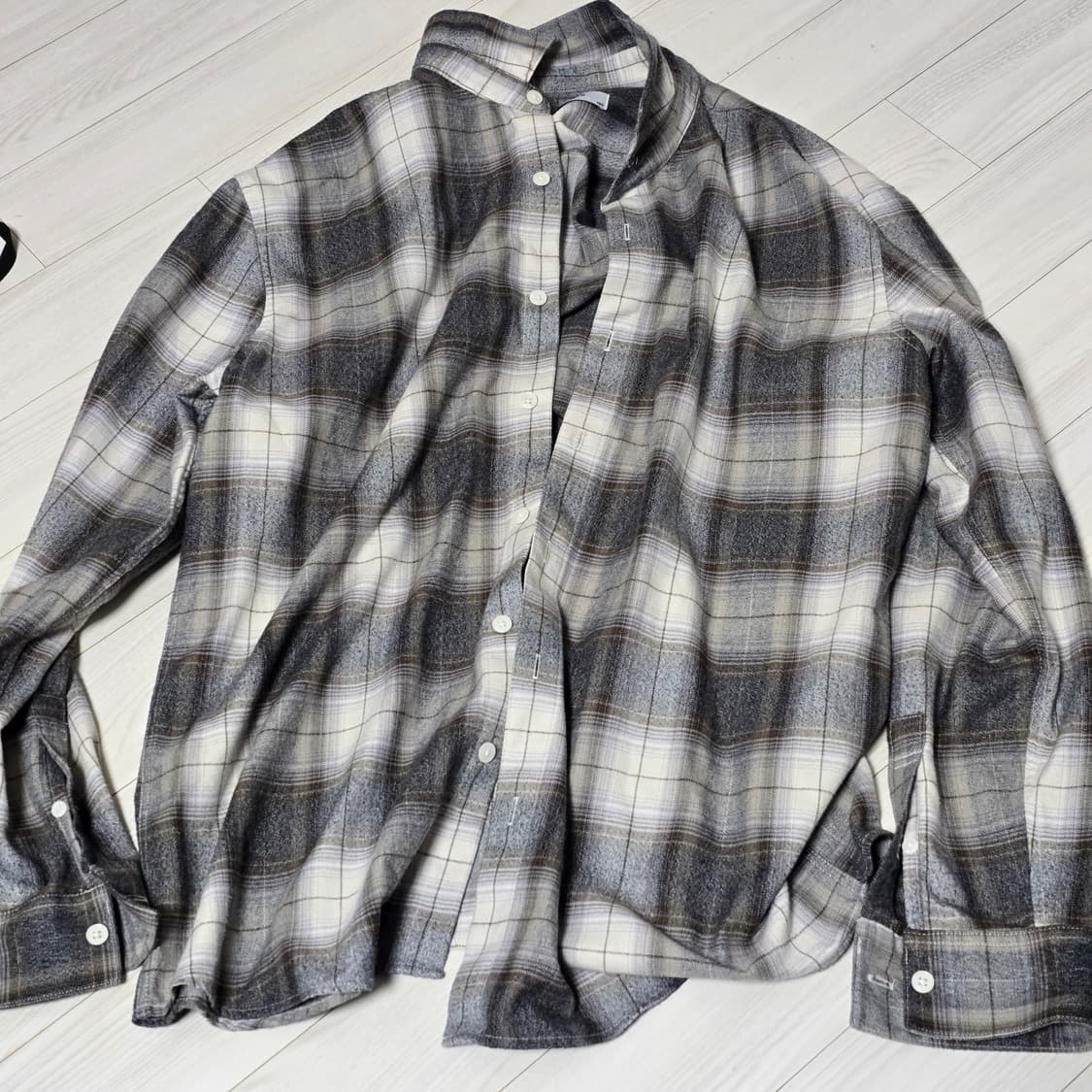 프로젝트 M 엠라리 오라리맛 체크셔츠 xl 상품이미지1