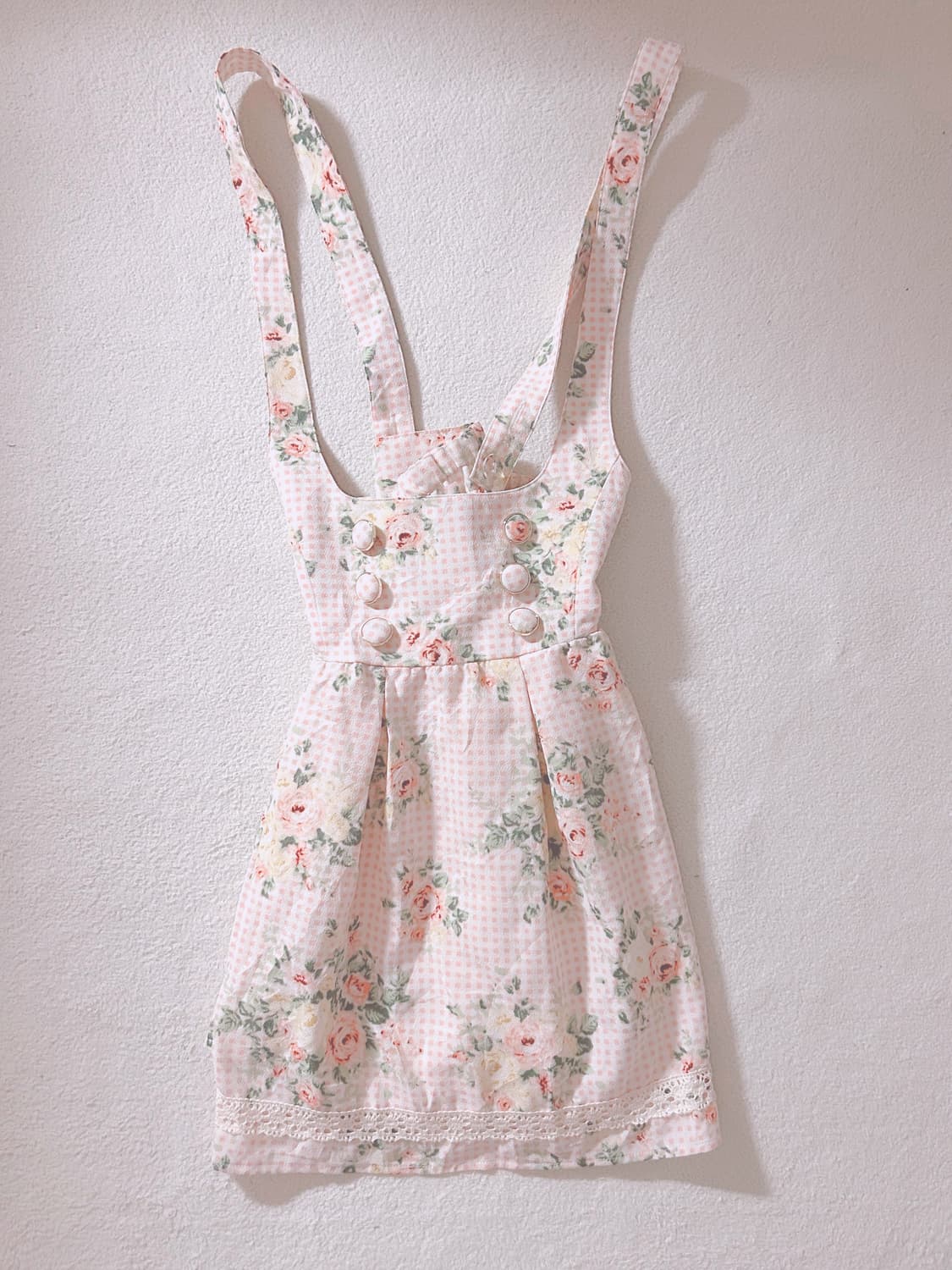 리즈멜로 플라워 서스펜더 스커트 히메갸루 라떼갸루 상품이미지1